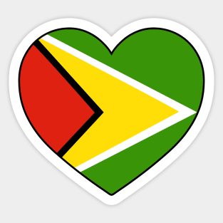 Heart - Guyana Sticker